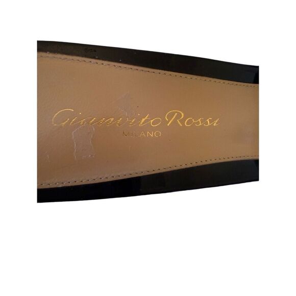 COPY - Womens Gianvito Rossi Black Slip on Transparent Strap Block Heel Mules S… - Picture 11 of 14